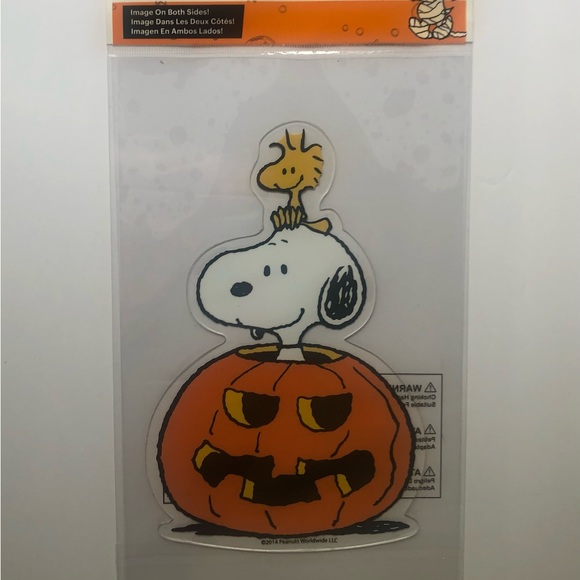 Peanuts Holiday Snoopy Halloween Gel Window Cling Poshmark